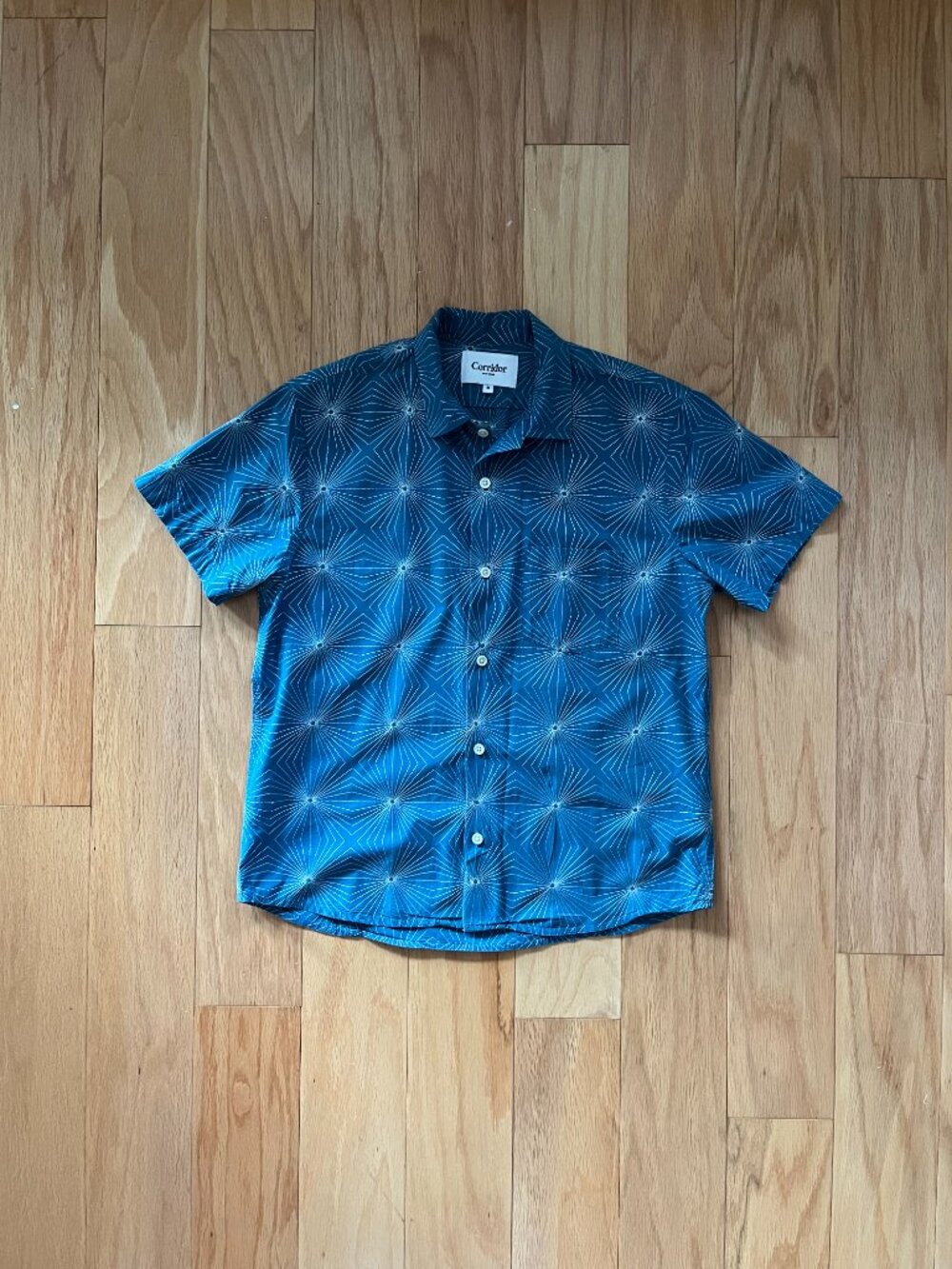 Corridor: Beautiful Embroidered Short Sleeve Button Up